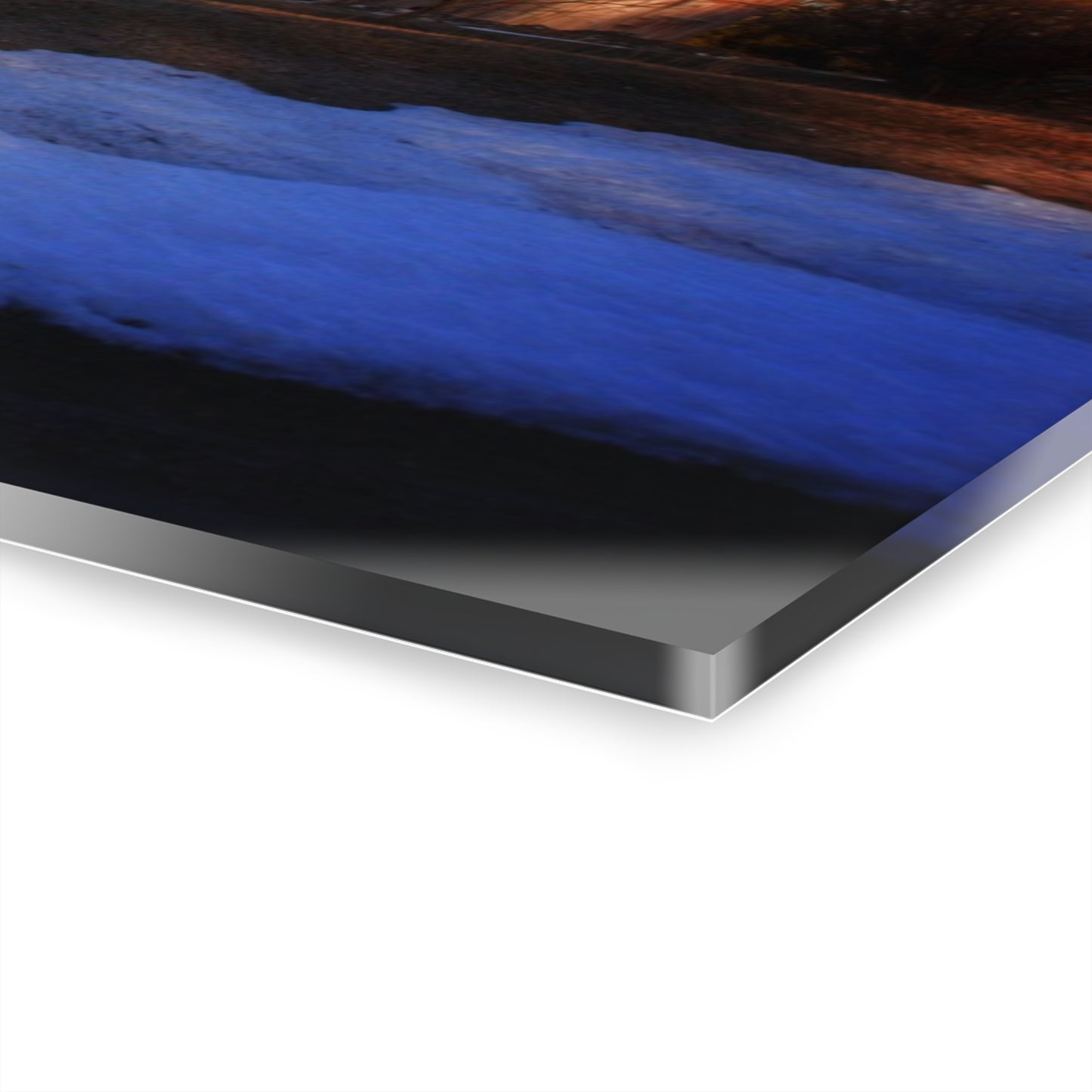 U R There Photography M-15 Reds in Winter Rustic Farmhouse Acrylic Wall Print