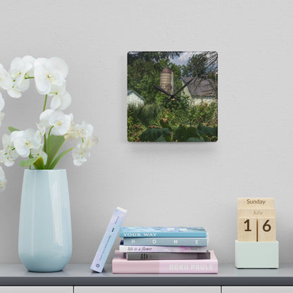 Rustic Farmhouse Wall Clock featuring Clark Road Hidden