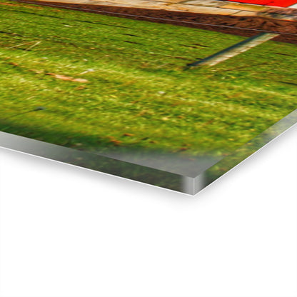 U R There Photography M-15 Reds Rustic Farmhouse Acrylic Wall Print