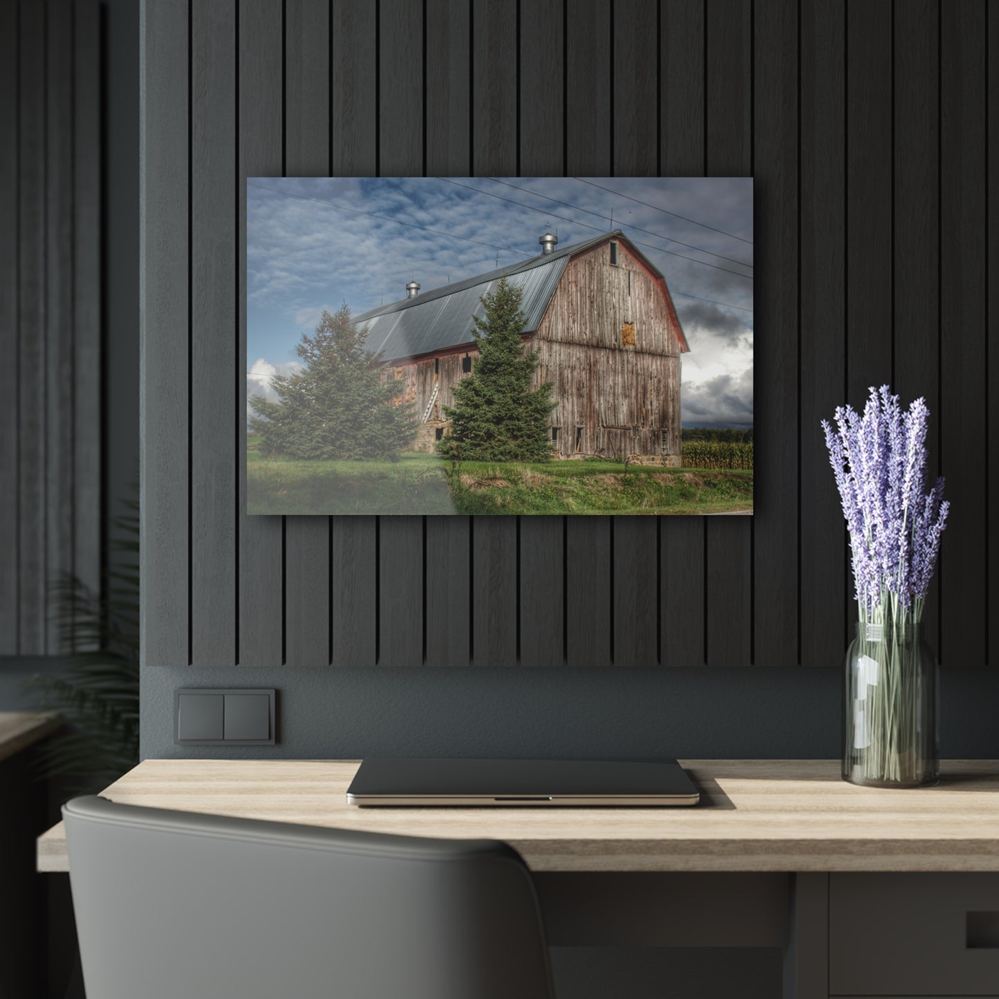 U R There Photography North Irish Red III Rustic Farmhouse Acrylic Wall Print