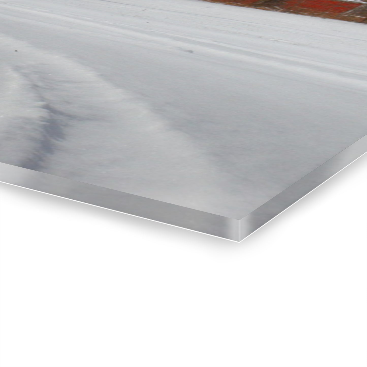 U R There Photography Hilltop Grey and Silo Rustic Farmhouse Acrylic Wall Print