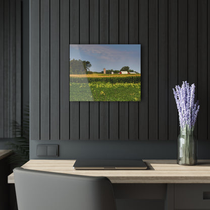Rustic Farmhouse Wall Print Featuring Across the Field in Clifford