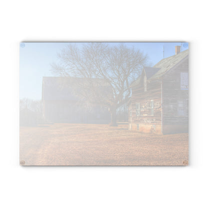 U R There Photography South Elkton Road Forgotten Greys Rustic Farmhouse Tempered-Glass Cutting Board
