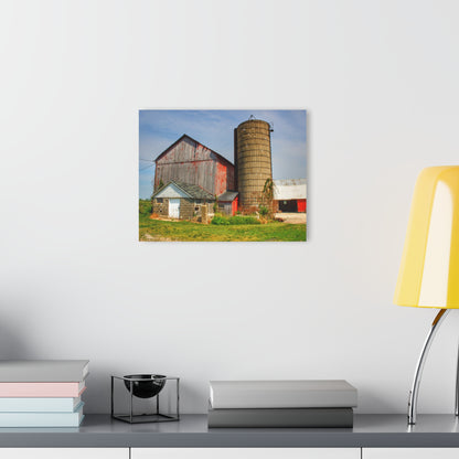 Barn Boutique Modern Farmhouse Acrylic Wall Print| Marlette Road Red III