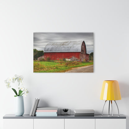 U R There Photography Valentine Road Red Saltbox Rustic Farmhouse Acrylic Wall Print