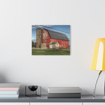 U R There Photography Brown City Lincoln Street Red Rustic Farmhouse Acrylic Wall Print