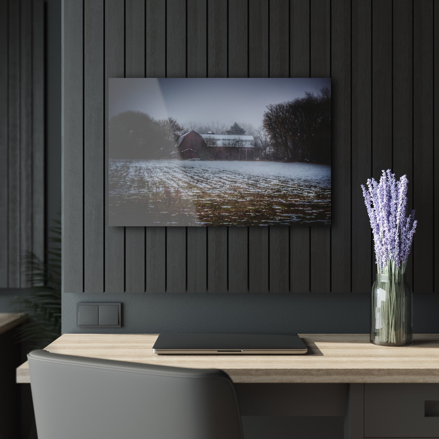 U R There Photography Holmes Road Red III Rustic Farmhouse Acrylic Wall Print