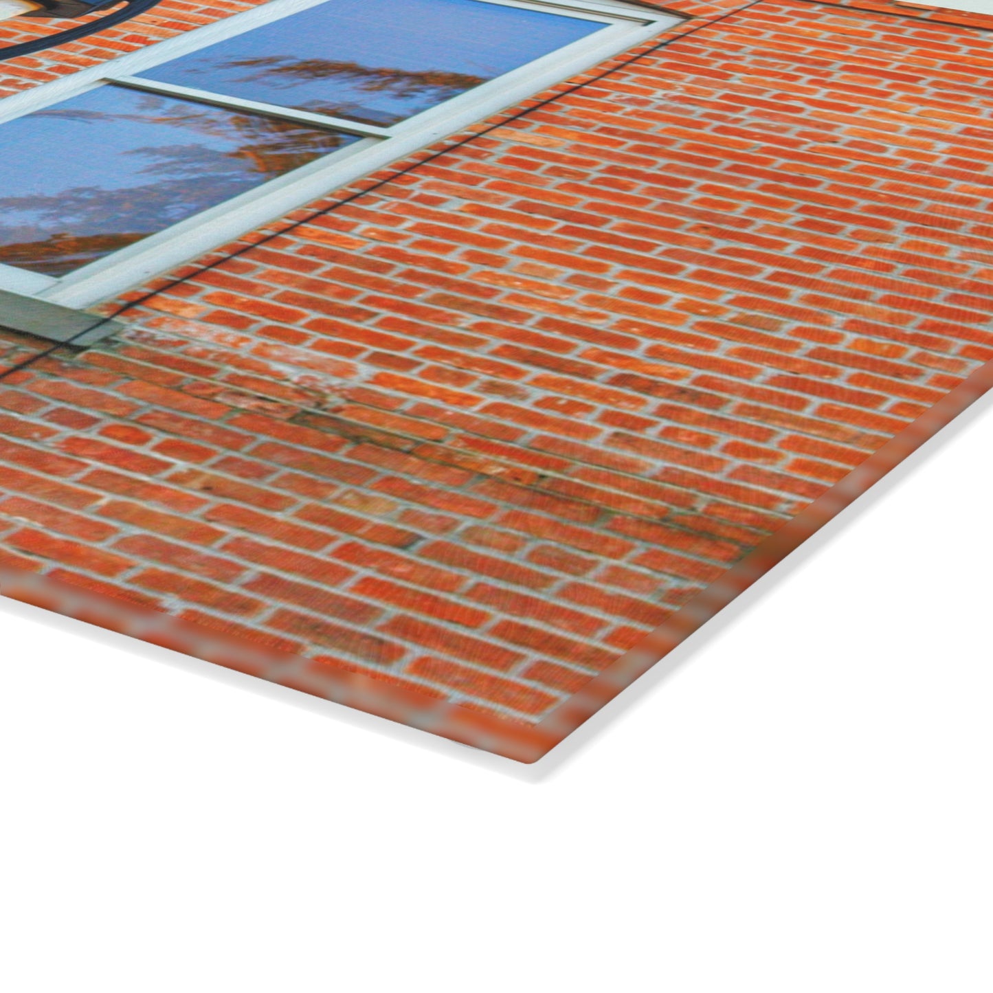 U R There Photography High Street Rustic Farmhouse Tempered-Glass Cutting Board