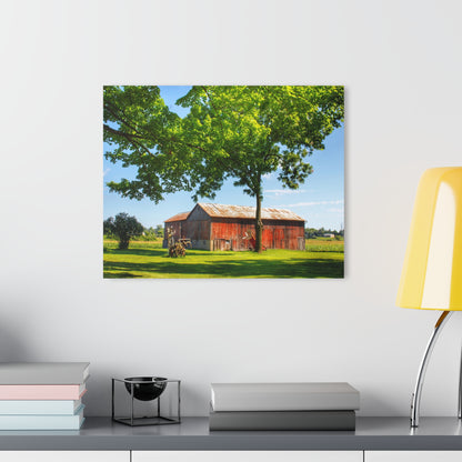 U R There Photography Hunters Creek Little Red Cow Barn Rustic Farmhouse Acrylic Wall Print