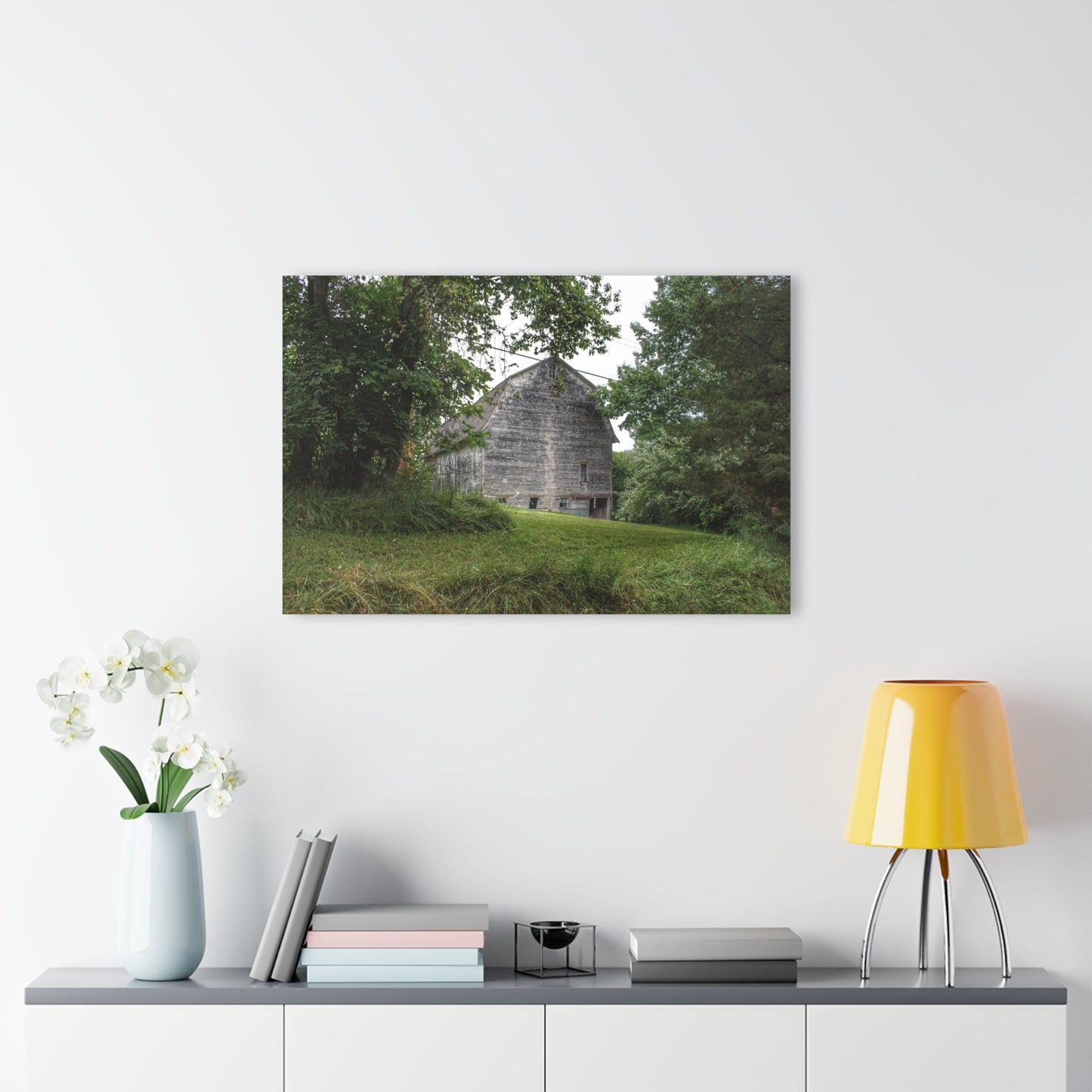 U R There Photography Snell Grey Rustic Farmhouse Acrylic Wall Print