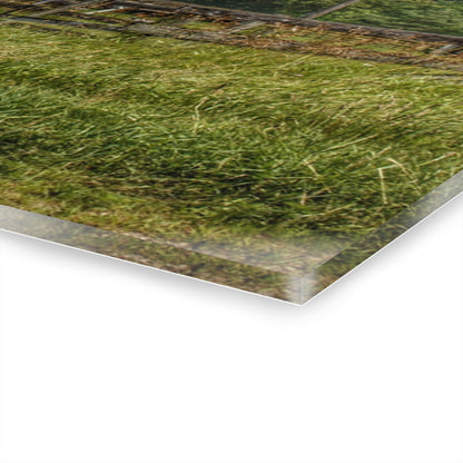 U R There Photography Millington Road Grey Horse Barn Rustic Farmhouse Acrylic Wall Print