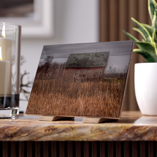 U R There Photography Brown Road Rustic Rustic Farmhouse Decorative Ceramic Tile