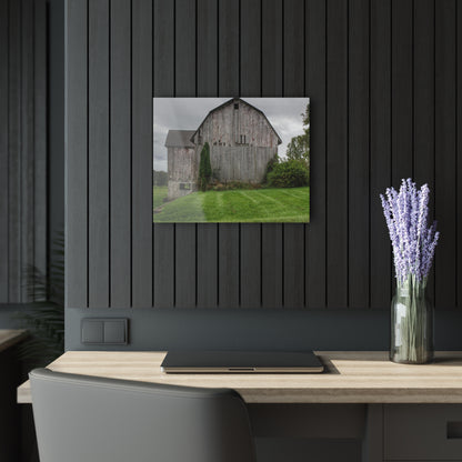 U R There Photography Dequindre Road Grey III Rustic Farmhouse Acrylic Wall Print