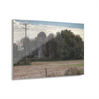 U R There Photography Burnside Road Grey I Rustic Farmhouse Acrylic Wall Print