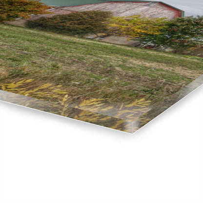 U R There Photography Elmwood Road Red II Rustic Farmhouse Acrylic Wall Print