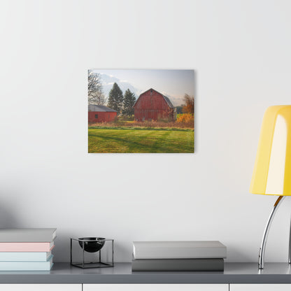 U R There Photography Invitational Drive Red Rustic Farmhouse Acrylic Wall Print