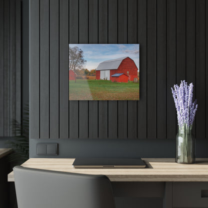 U R There Photography Ruth Reds Rustic Farmhouse Acrylic Wall Print