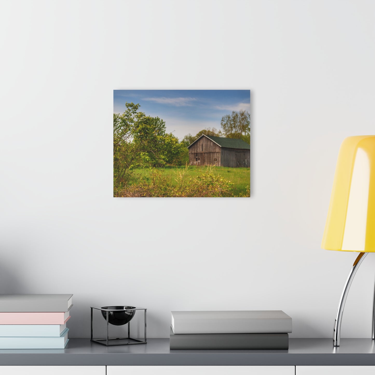 U R There Photography North Branch Little Grey Rustic Farmhouse Acrylic Wall Print