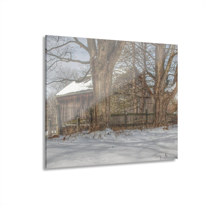 U R There Photography English Road Grey Rustic Farmhouse Acrylic Wall Print