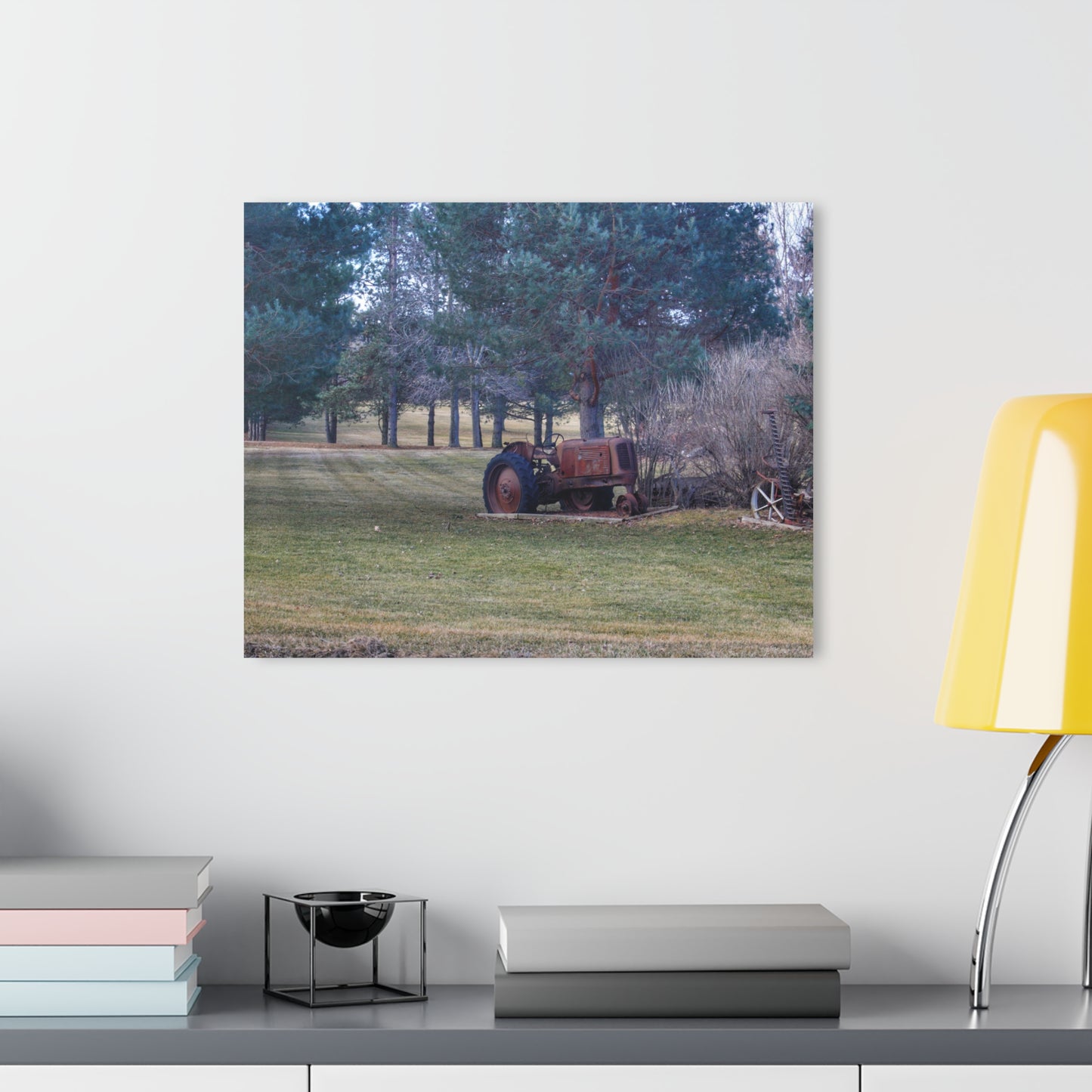 U R There Photography Casey Road Yard Art I Rustic Farmhouse Acrylic Wall Print
