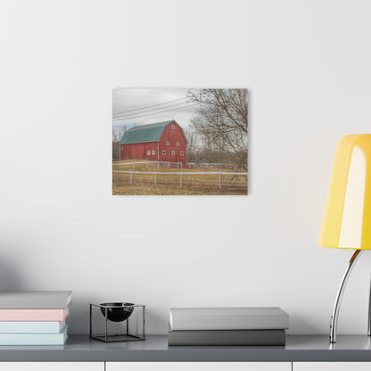 U R There Photography Diehl Road Red Rustic Farmhouse Acrylic Wall Print