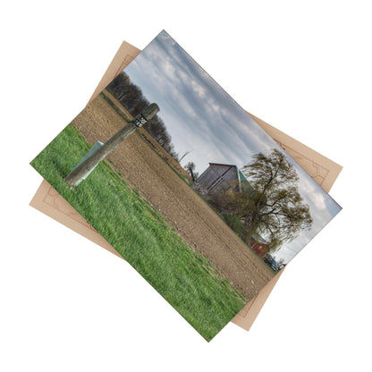 U R There Photography Cedar Creek Road Grey Rustic Farmhouse Decorative Ceramic Tile