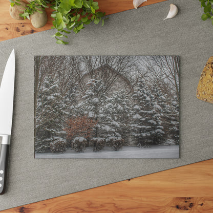 U R There Photography Hidden in Oxford I Rustic Farmhouse Tempered-Glass Cutting Board