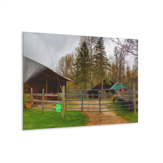 U R There Photography Castle Roadside Greys Rustic Farmhouse Acrylic Wall Print