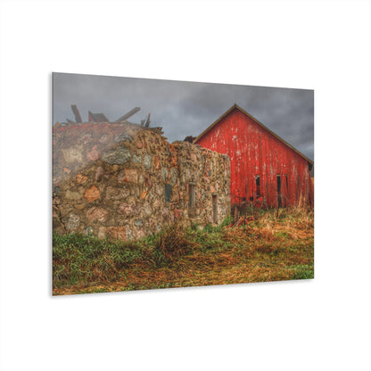 U R There Photography Stanley Road Ruins Rustic Farmhouse Acrylic Wall Print