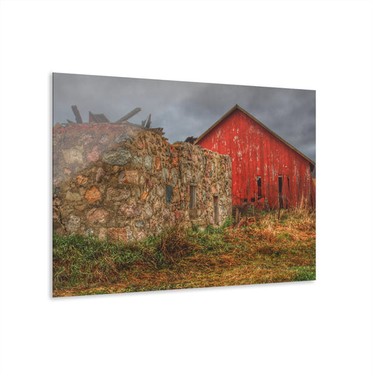 U R There Photography Stanley Road Ruins Rustic Farmhouse Acrylic Wall Print