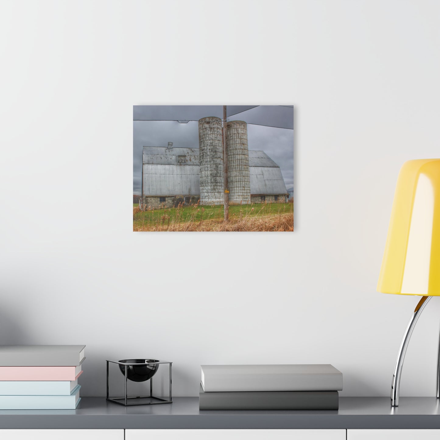 U R There Photography Daley Road Grey II Rustic Farmhouse Acrylic Wall Print
