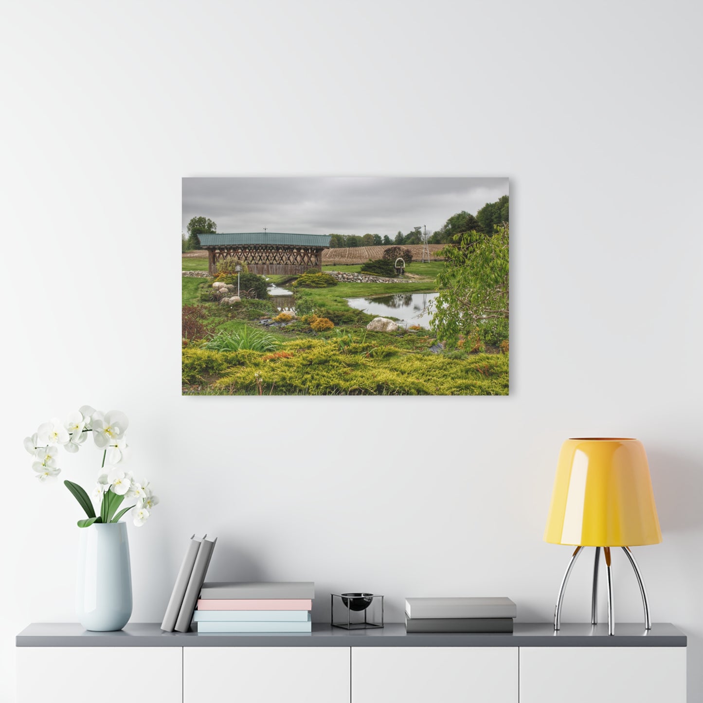 U R There Photography Bridge of Summer Road II Rustic Farmhouse Acrylic Wall Print