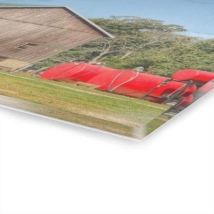 U R There Photography Kingston Road Grey Rustic Farmhouse Acrylic Wall Print