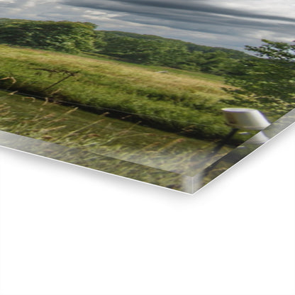 U R There Photography North Branch Ivy Grey II Rustic Farmhouse Acrylic Wall Print