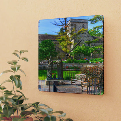 U R There Photography Saint Hugo of the Hills I Rustic Farmhouse Acrylic Analog Wall Clock