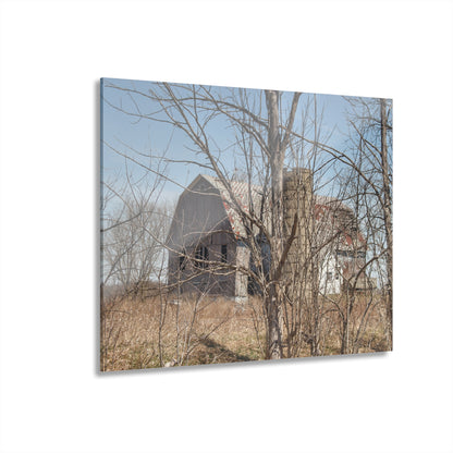 U R There Photography Hill Road Hidden Grey III Rustic Farmhouse Acrylic Wall Print