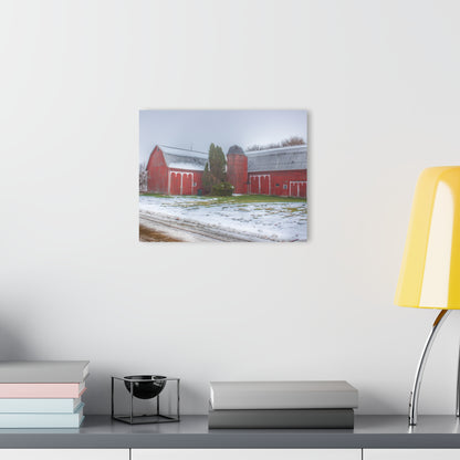 U R There Photography Holmes Road Red II Rustic Farmhouse Acrylic Wall Print 14 "x 11"