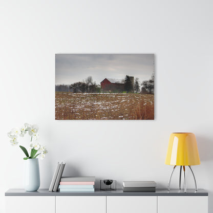 U R There Photography Brook Road Red Rustic Farmhouse Acrylic Wall Print