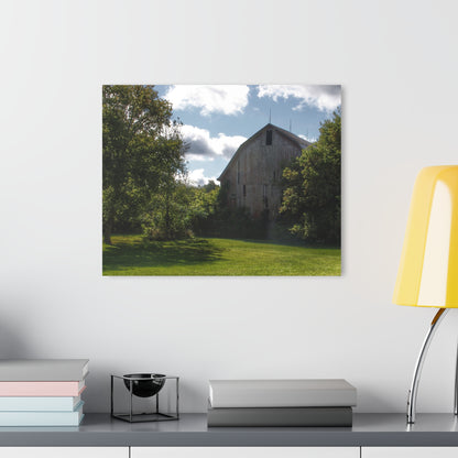 U R There Photography Oakwood Grey Rustic Farmhouse Acrylic Wall Print