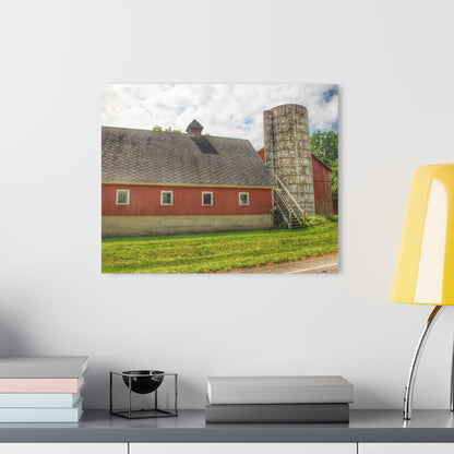 U R There Photography Metamora Red Silo Rustic Farmhouse Acrylic Wall Print