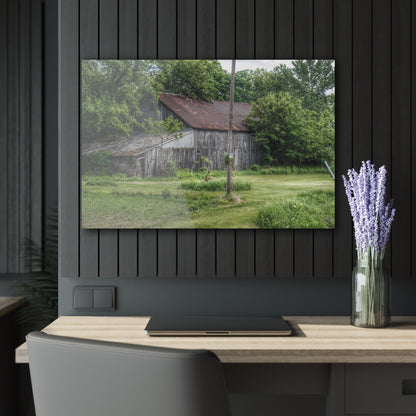 U R There Photography Frankenmuth Grey Saltbox Rustic Farmhouse Acrylic Wall Print
