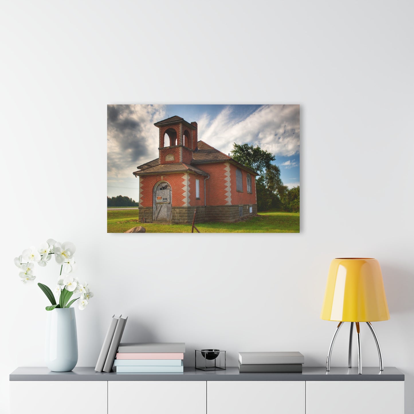U R There Photography North Grove Road Schoolhouse I Rustic Farmhouse Acrylic Wall Print