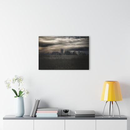U R There Photography Across the Field on Brown City Road Rustic Farmhouse Acrylic Wall Print