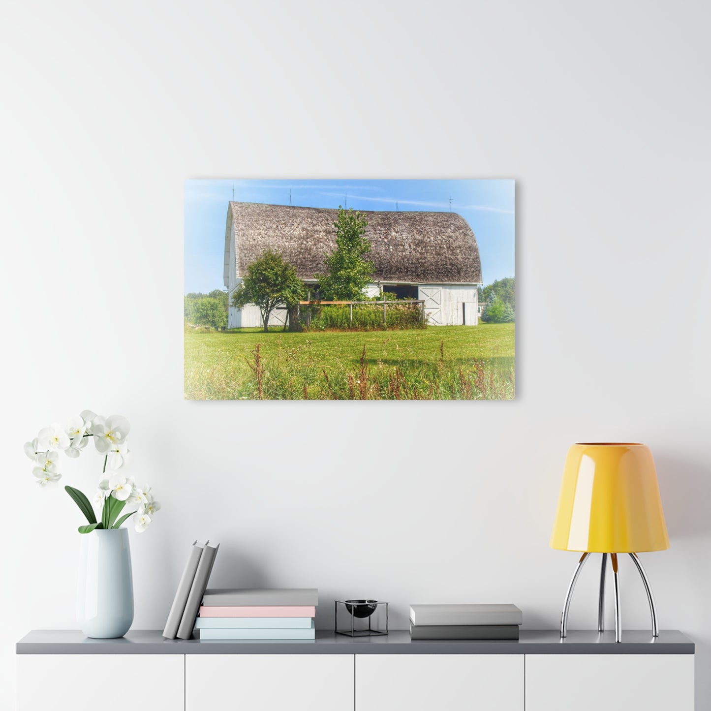 U R There Photography Country White Rustic Farmhouse Acrylic Wall Print