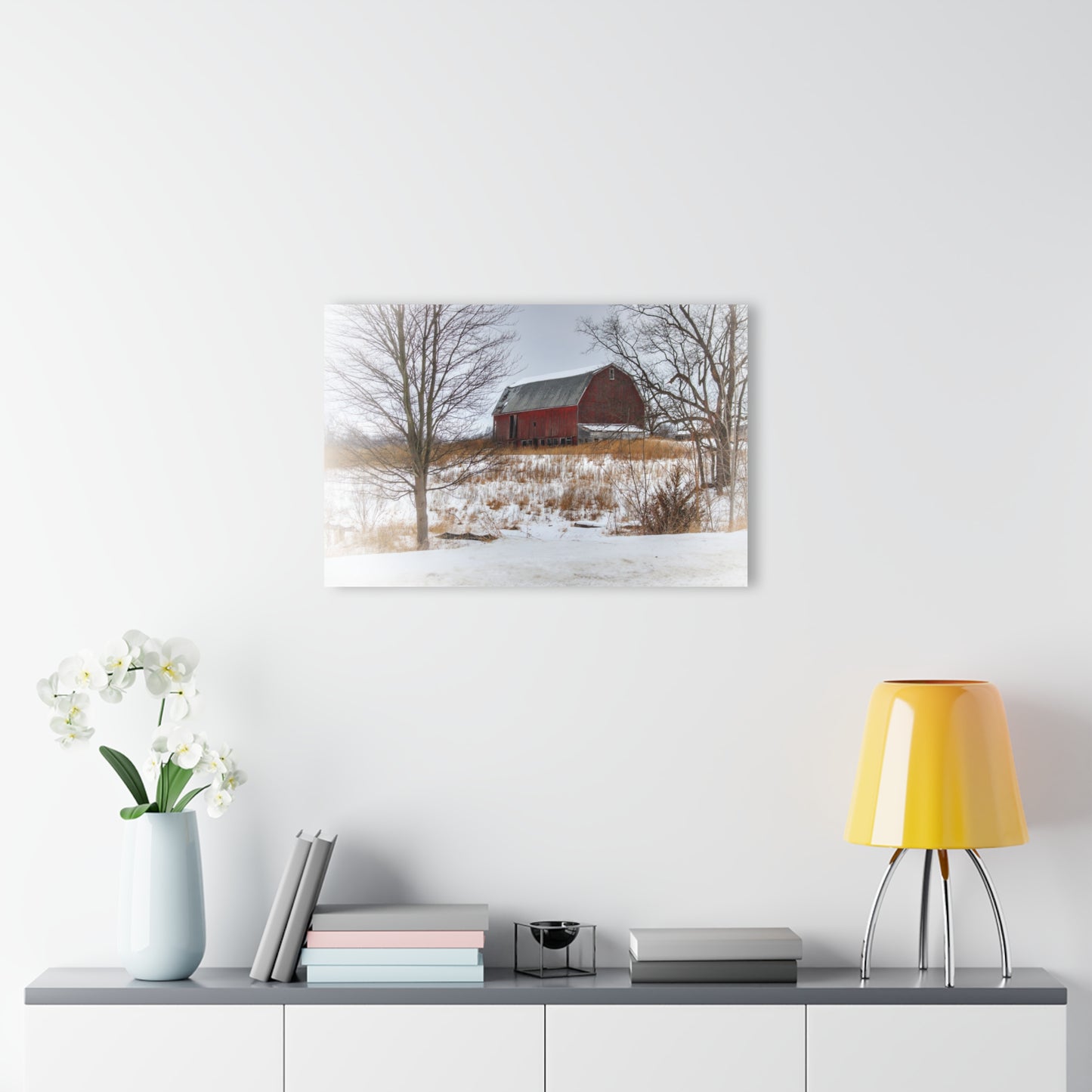 U R There Photography Hadley Red II Rustic Farmhouse Acrylic Wall Print