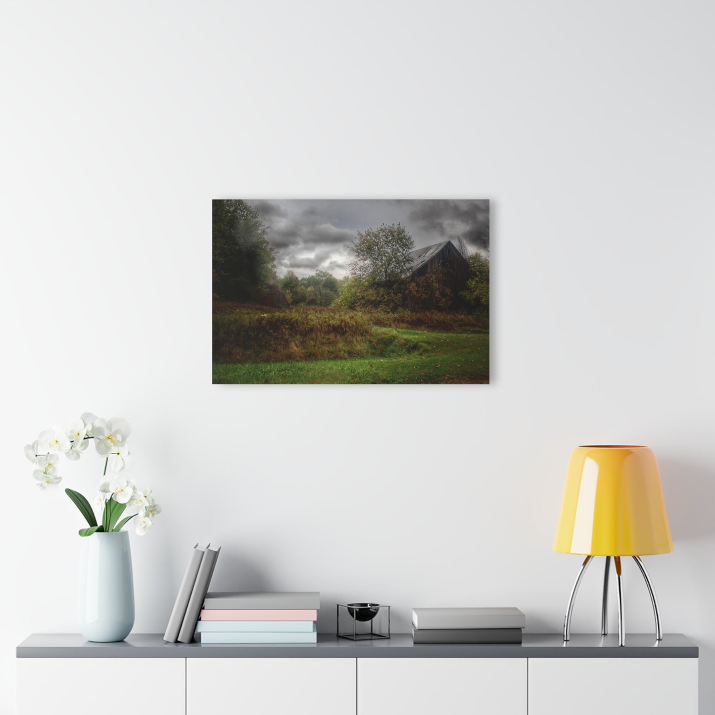 U R There Photography Day of Grey Rustic Farmhouse Acrylic Wall Print