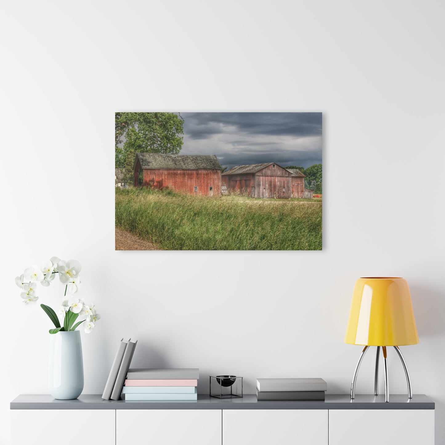 U R There Photography Hunters Creek Reds Rustic Farmhouse Acrylic Wall Print