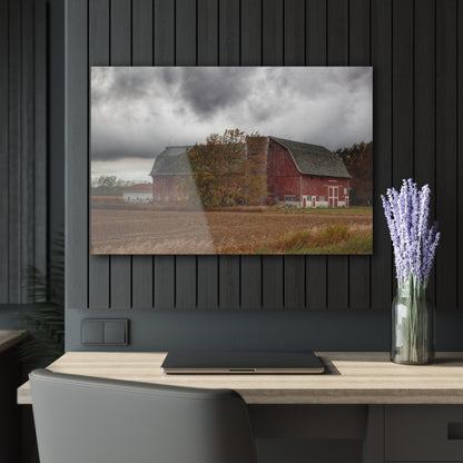 U R There Photography Hinson Road Reds II Rustic Farmhouse Acrylic Wall Print