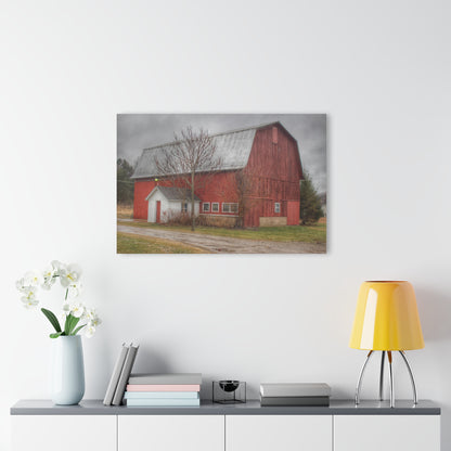 U R There Photography Bray Road Red II Rustic Farmhouse Acrylic Wall Print