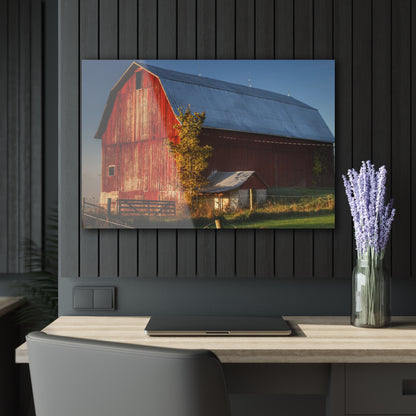 Barn Boutique Modern Farmhouse Acrylic Wall Print| Columbiaville Red III